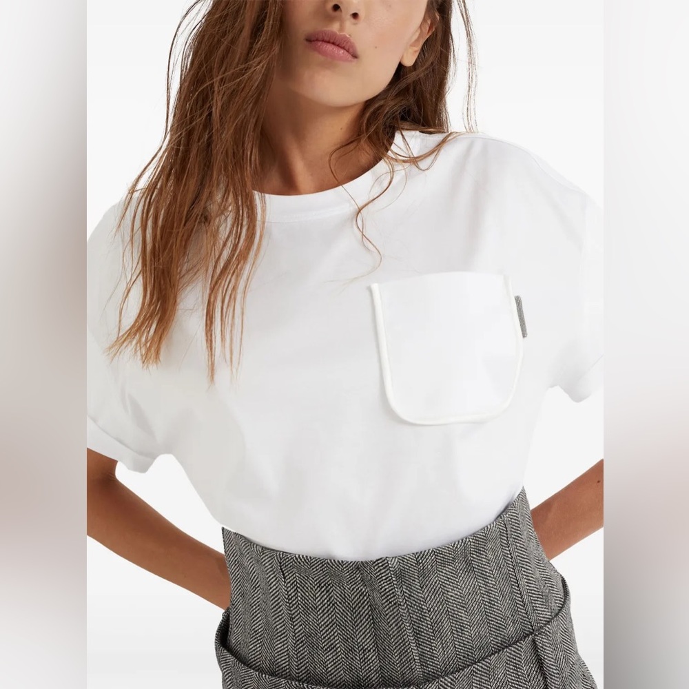 Brunello Cucinelli
crew-neck cotton T-shirt
